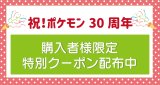 もうすぐ祝30周年！購入者さま限定クーポン、配布中！