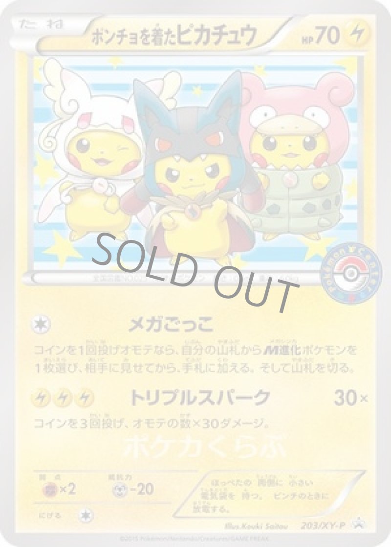 画像1: ポンチョを着たピカチュウ (1)