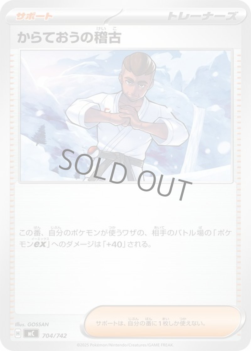 からておうの稽古