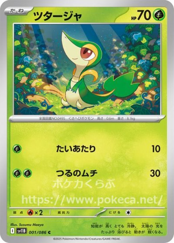 ツタージャ(マスターボールミラー・ポケモンカードsv11B