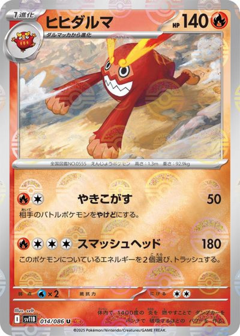 ヒヒダルマ（モンスターボールミラー）