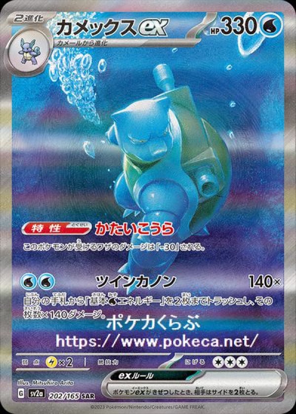 ポケモンカード カメックス ex SAR フシギバナex SAR 進化セット